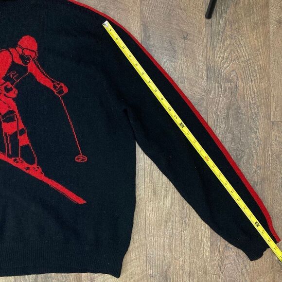Vintage RARE Polo Ralph Lauren Turtleneck Sweater 100% Lambswool Suicide Skier - Picture 12 of 13